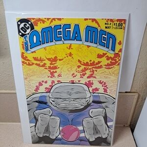 DC The Omega Men Comic with Yellow and Blue Cover